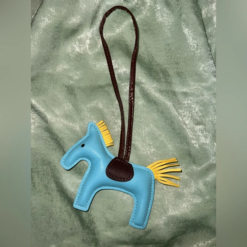 Blue Horse-Shaped Bag Charm - Picture 1 of 2
